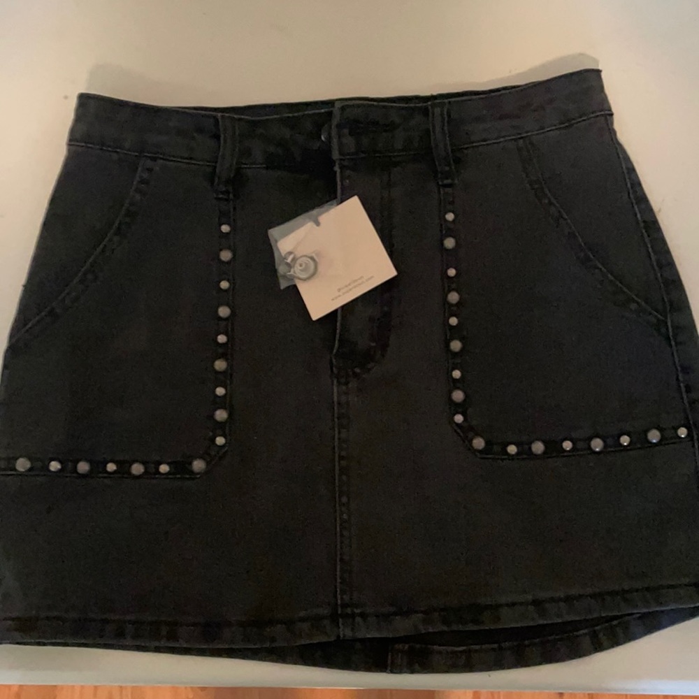 Superdown denim skirt